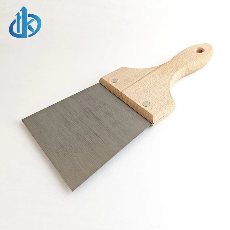 Stainless Steel Spatula Scraper With Wooden Handle Stainless Steel Spatula Scraper With Wooden Handle